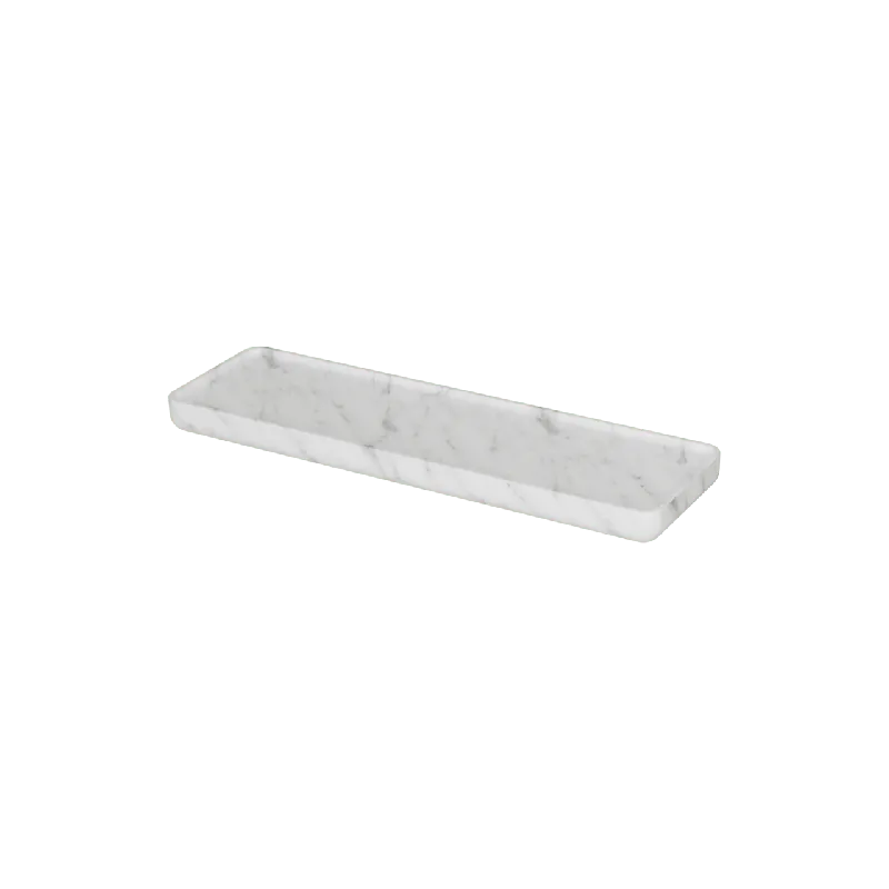 Balmani Tray étagère murale Marbre Carrare 40 x 12 cm