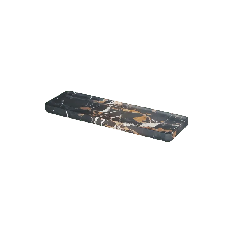 Balmani Tray étagère murale Marbre Portoro Gold 40 x 12 cm
