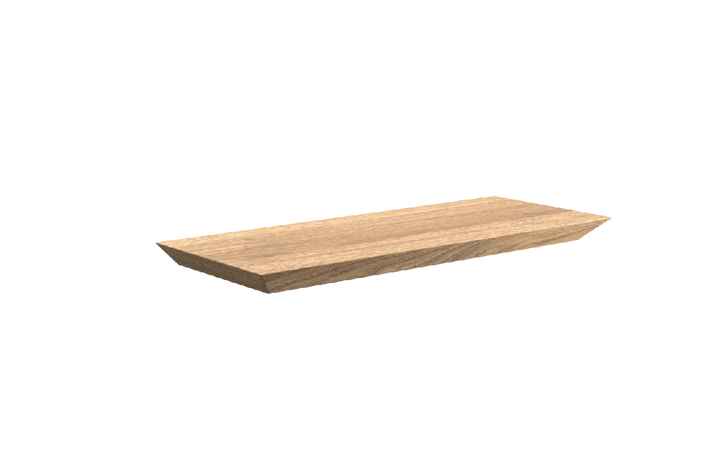 Balmani Mitra étagère murale placage chêne naturel 40 x 16 cm
