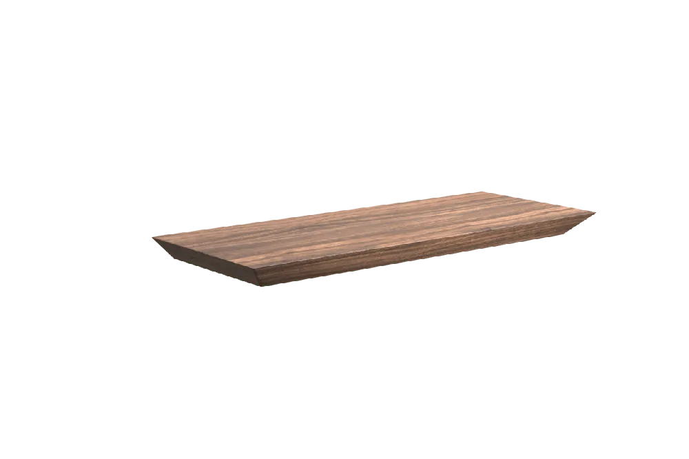 Balmani Mitra étagère murale placage noyer 40 x 16 cm