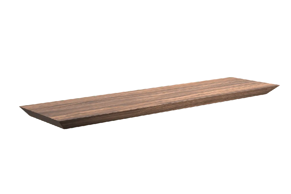 Balmani Mitra étagère murale placage noyer 60 x 16 cm