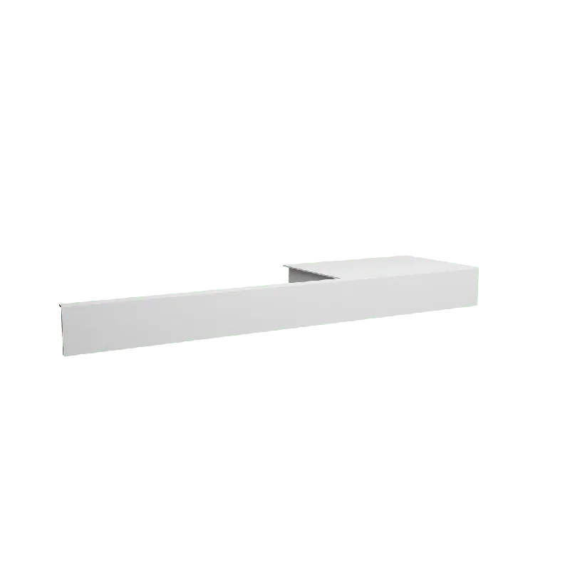 Vipera porte-serviette droite 40 cm blanc mat