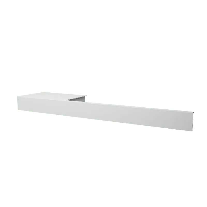 Vipera porte-serviette gauche 50 cm blanc mat