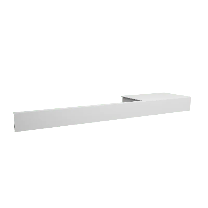 Vipera porte-serviette droite 50 cm blanc mat