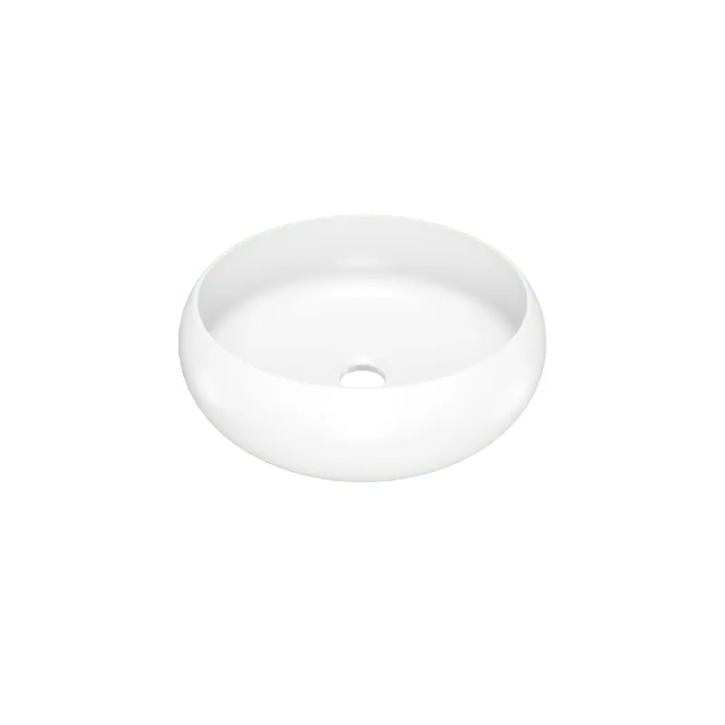 Luca Varess Vita vasque à poser porcelaine blanc mat rond Ø 36 cm