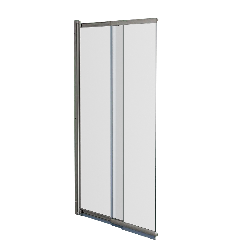 Luca Varess Vetras pare-baignoire extensible 100 cm verre transparent profilé Coolmetal brossé