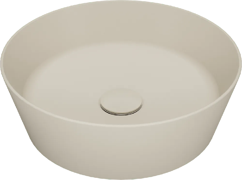Storke Cona vasque à poser sand mat top solid rond Ø 36 cm