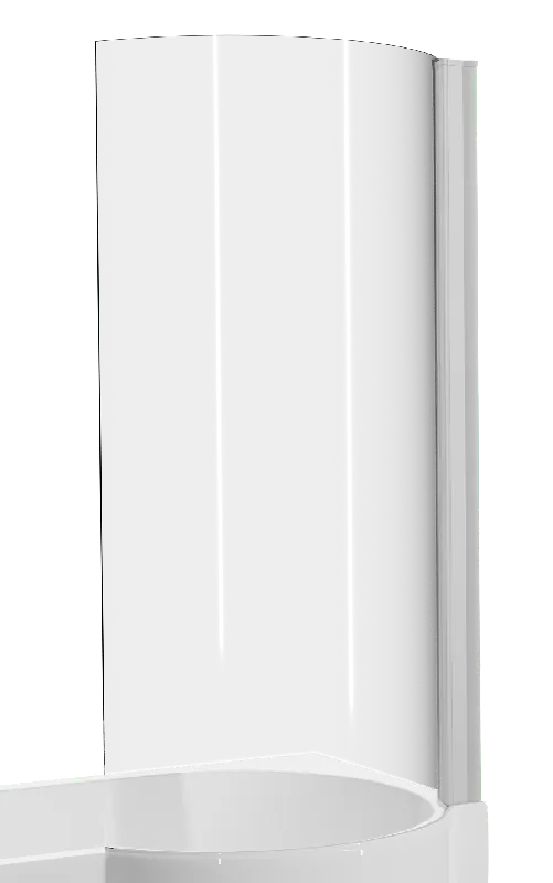 Luca Varess Cyrus pare-baignoire simple 81 cm verre clair profil chrome