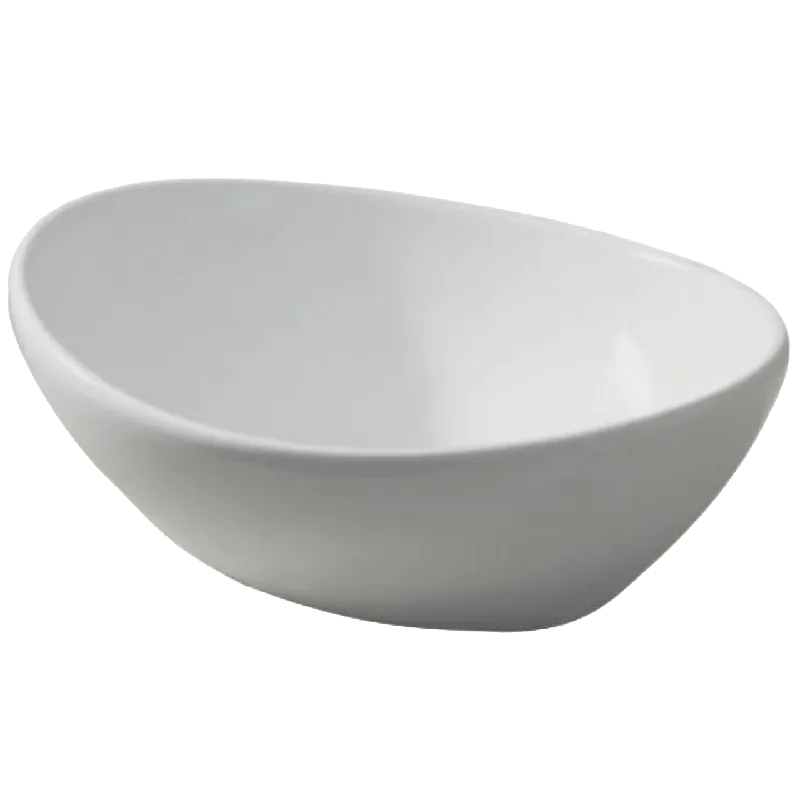 Luca Varess Denza vasque à poser porcelaine blanc mat ovale 40,5 x 34 cm