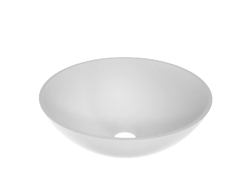 Storke Ronda vasque à poser mat Solid Surface rond Ø 36 cm