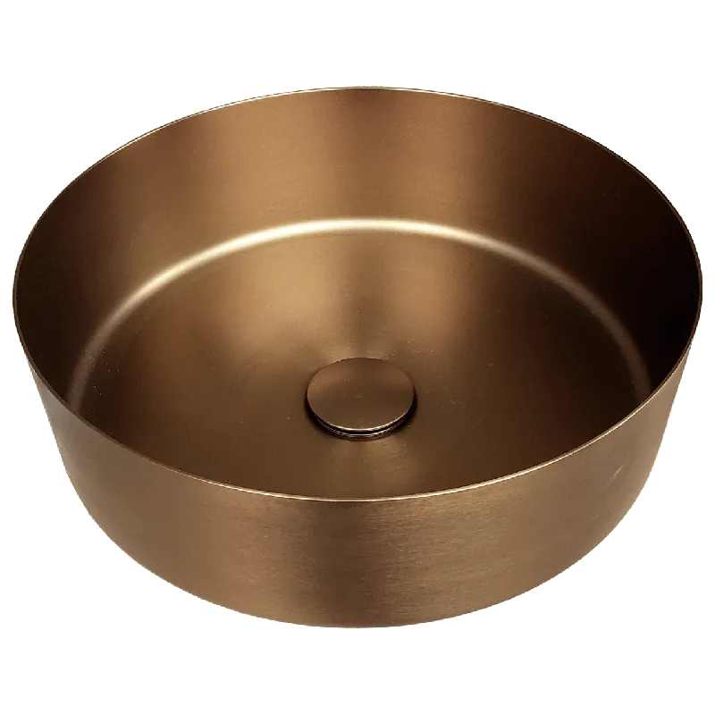 Balmani Accia vasque à poser acier inoxydable Brushed Rosegold rond Ø 36 cm