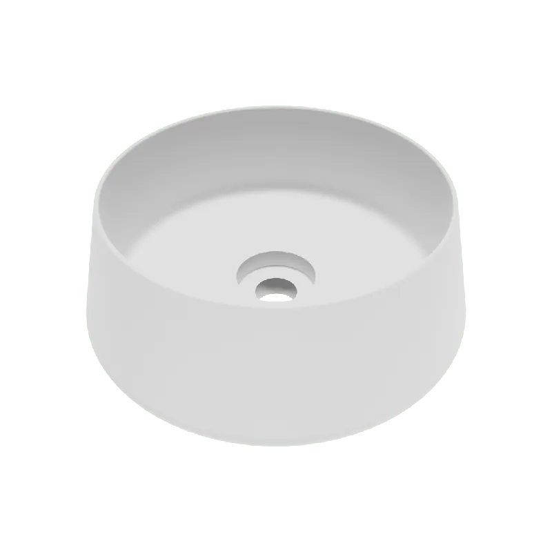Balmani Bag vasque à poser Solid Surface blanc mat rond 40 x 40 cm
