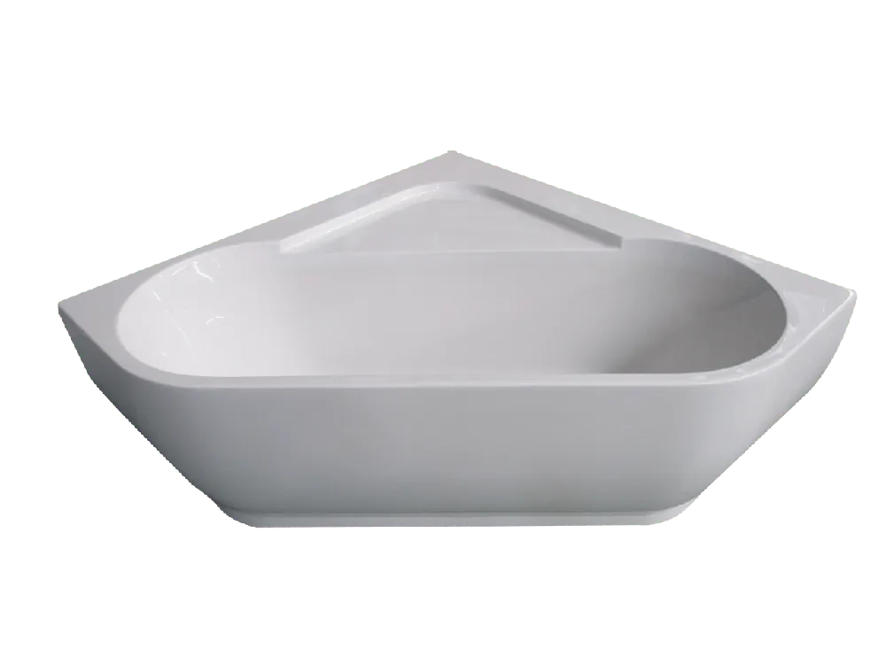 Linie Paulo baignoire d‘angle gauche ou droite double 150 x 150 cm acrylique Blanc Brillant