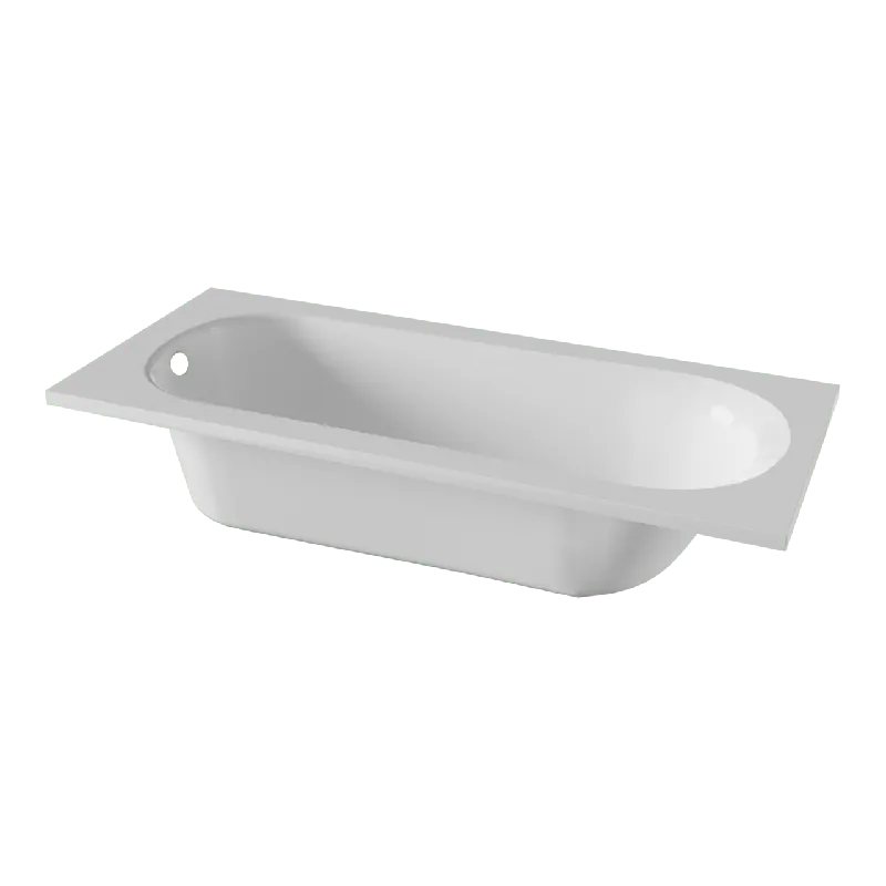 Linie Tessa baignoire encastrable simple 170 x 70 cm acrylique Blanc Brillant