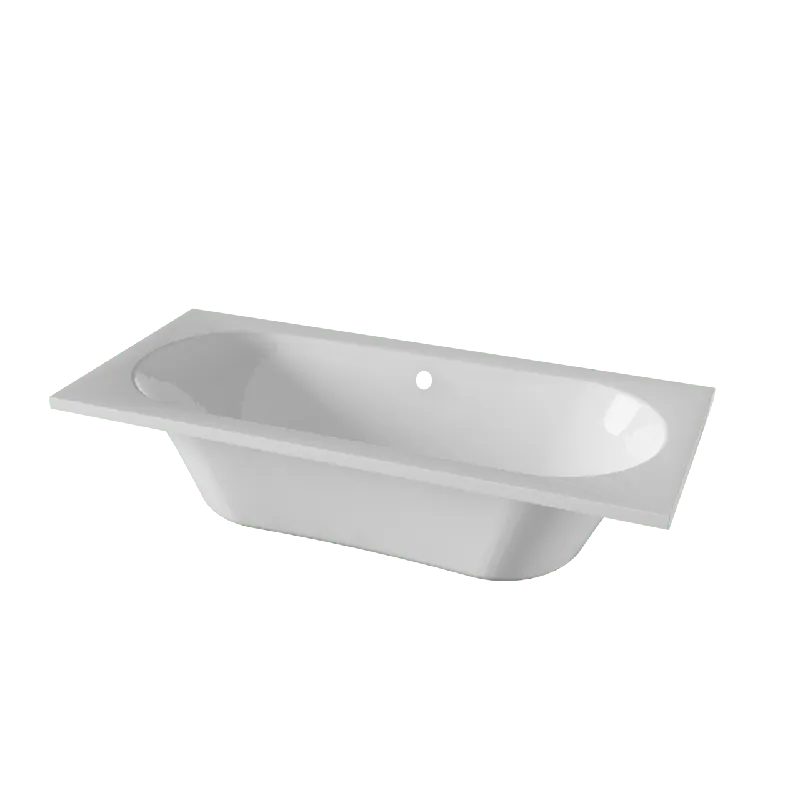 Luca Varess Rosala baignoire encastrable double 170 x 75 cm acrylique Blanc Brillant