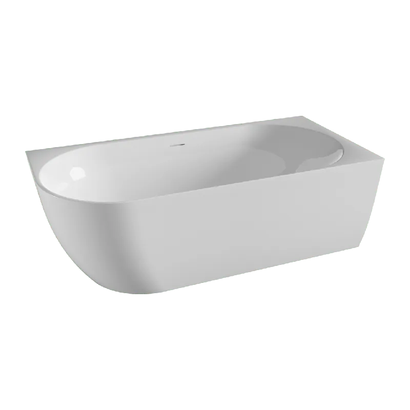 Luca Varess Otello baignoire d‘angle droite double 180 x 85 cm acrylique Blanc Brillant, bonde incluse