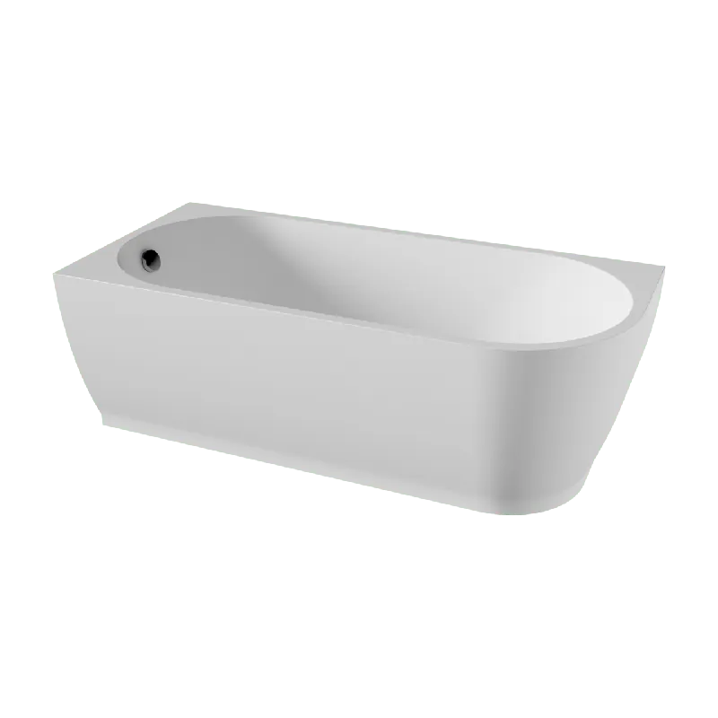 Linie Paulo baignoire d‘angle gauche simple 170 x 75 cm acrylique blanc mat