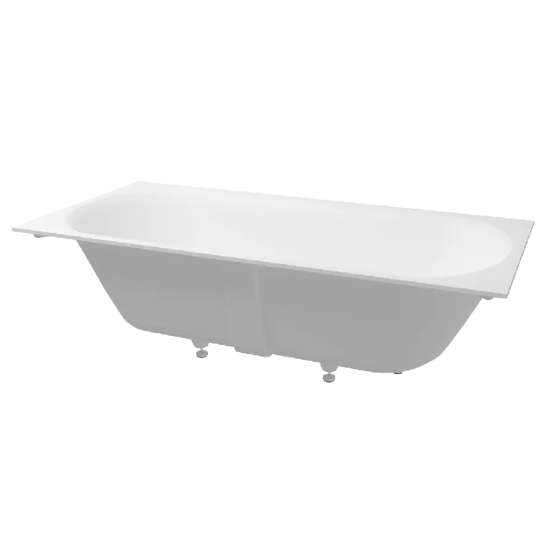Balmani Rallanta baignoire encastrable double 180 x 82 cm Solid Surface blanc mat
