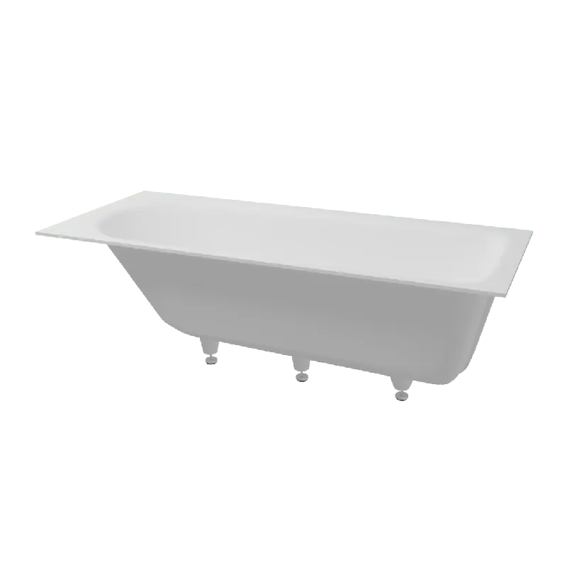 Balmani Rallanta baignoire encastrable simple 170 x 75 cm Solid Surface blanc mat