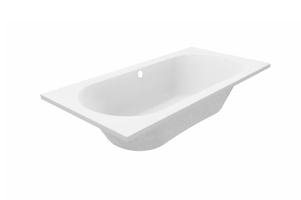 Luca Varess Rosala baignoire encastrable double 180 x 90 cm acrylique blanc mat
