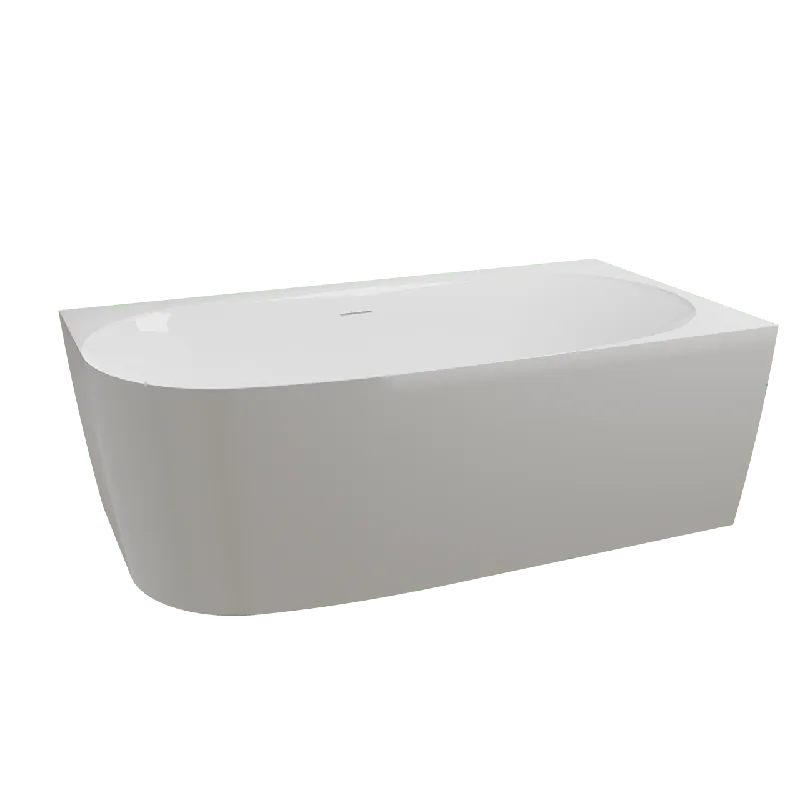 Luca Varess Sutilo baignoire d‘angle droite double 160x75cm acrylique Blanc Brillant