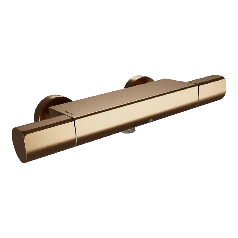 Blaufoss Eris robinet de bain robinet thermostatique montage mural extérieur brushed rosegold