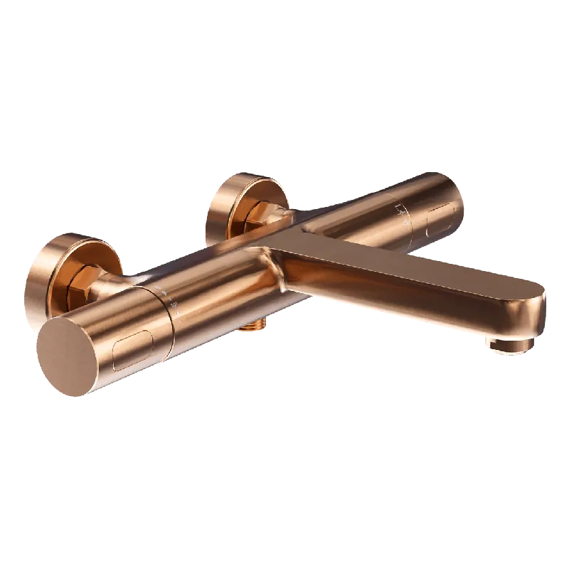 Blaufoss Apollo robinet de bain thermostatique Brushed Rosegold