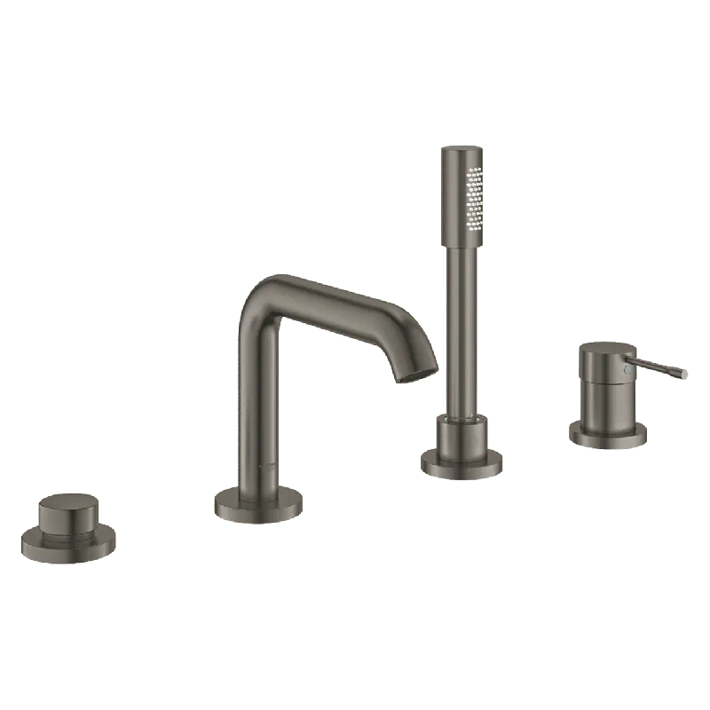 Grohe Essence robinet de bain sur gorge 4 trous avec douchette Brushed Hard Graphite