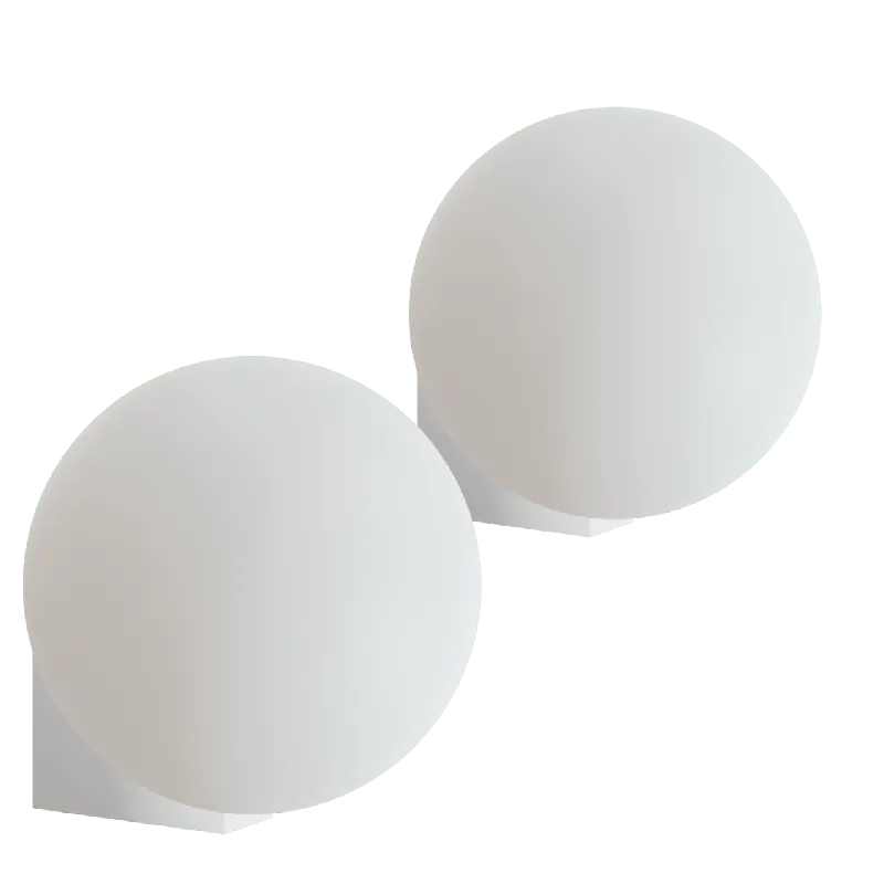 Balmani Boho LED luminaire 16 cm blanc (lot de 2)