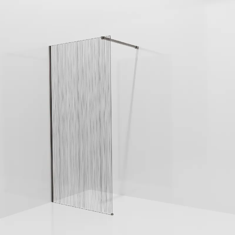 Balmani Modular douche à l‘italienne 100 x 200 cm, Mikado, Profil Brushed GunMetal