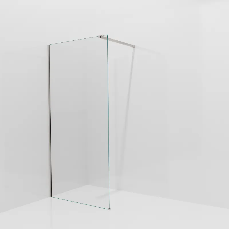 Balmani Modular douche à l‘italienne 100 x 200 cm, Verre extra transparent, avec coating, Profil Brushed CoolMetal