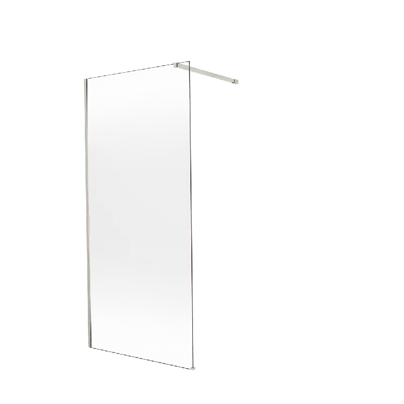 Balmani Modular douche à l‘italienne 100 x 200 cm, Permafrost, avec coating, Profil Brushed CoolMetal