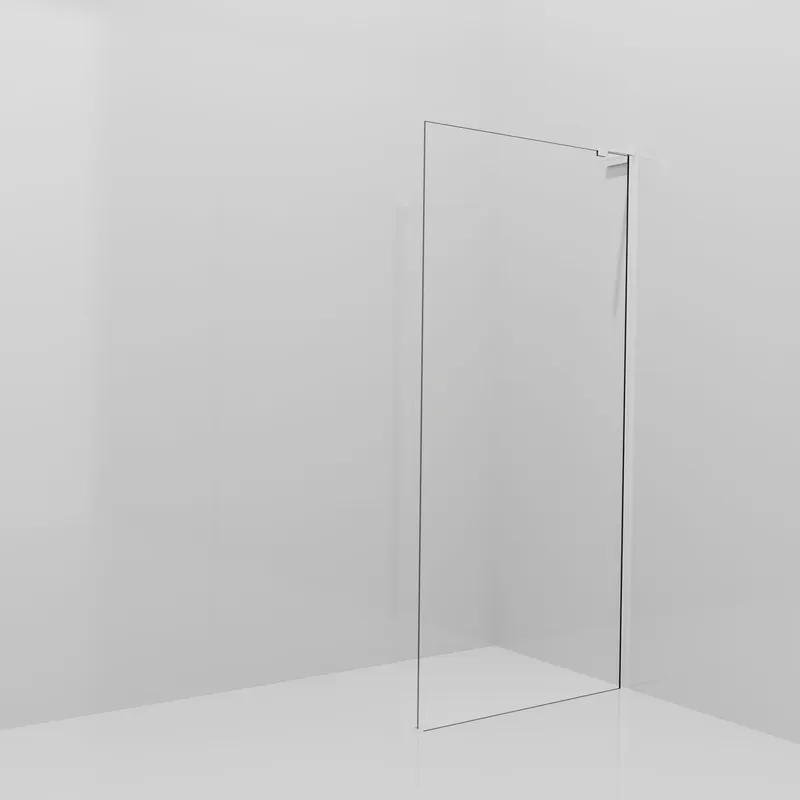 Balmani Modular douche à l‘italienne 100 x 200 cm, Verre extra transparent, avec coating, Profil Chrome brillant avec L-Shape