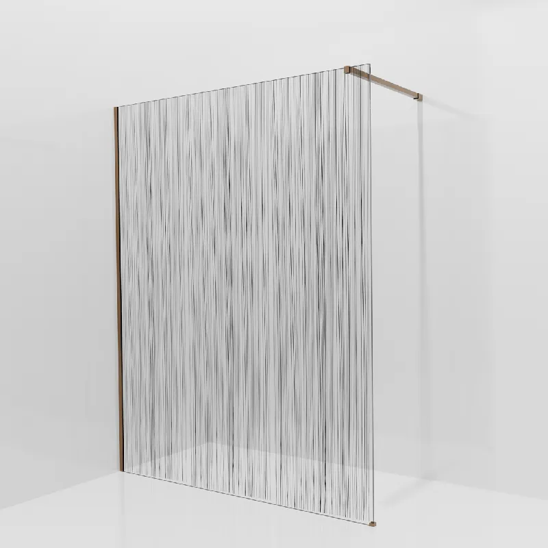 Balmani Modular douche à l‘italienne 160 x 200 cm, Mikado, Profil Brushed Rosegold