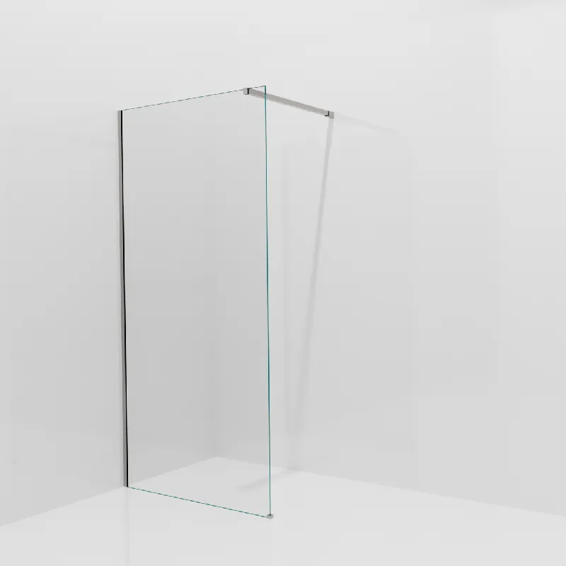 Balmani Modular douche à l‘italienne 100 x 200 cm, Verre extra transparent, avec coating, Profil Brushed Inox