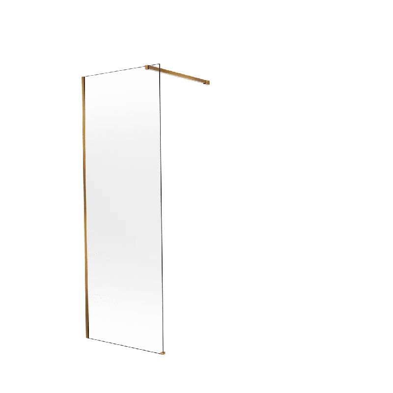 Balmani Modular douche à l‘italienne 80 x 200 cm, Permafrost, avec coating, Profil Brushed Rosegold