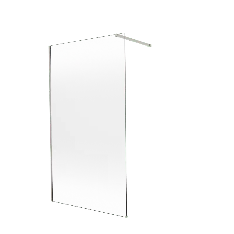 Balmani Modular douche à l‘italienne 120 x 200 cm, Permafrost, avec coating, Profil Brushed Inox