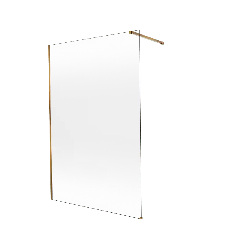 Balmani Modular douche à l‘italienne 140 x 200 cm, Permafrost, avec coating, Profil Brushed Rosegold
