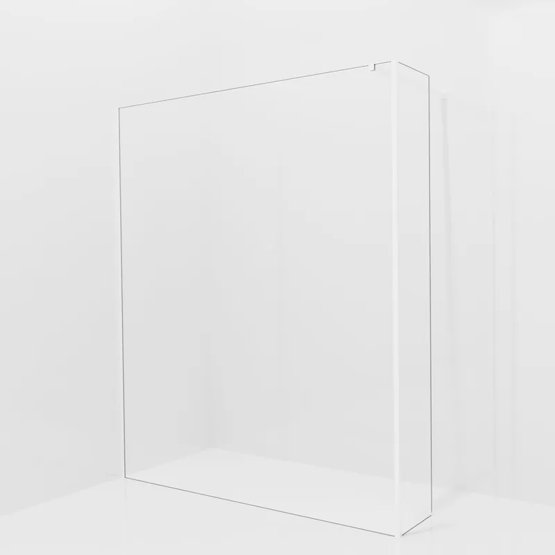 Balmani Modular douche à l‘italienne avec paroi latérale fixe 170 x 200 cm, Verre transparent, Profil Blanc mat