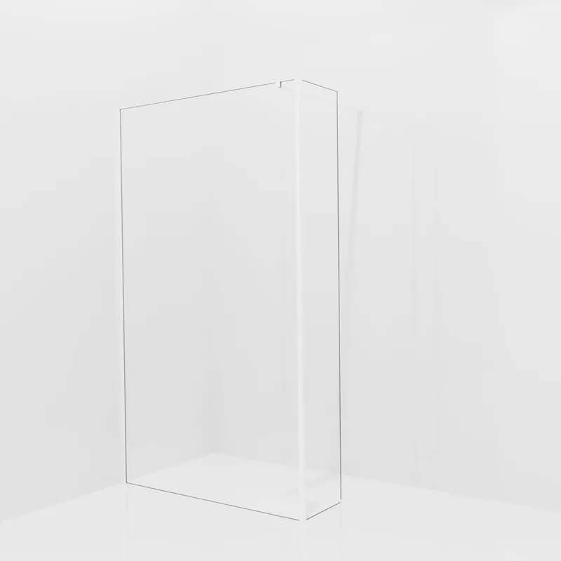 Balmani Modular douche à l‘italienne avec paroi latérale fixe 120 x 200 cm, Verre extra transparent, avec coating, Profil Blanc mat