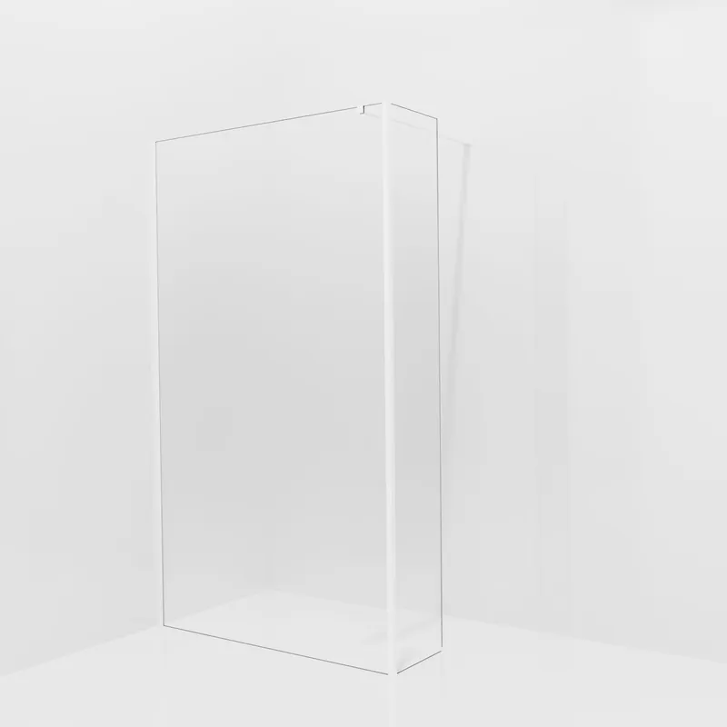 Balmani Modular douche à l‘italienne avec paroi latérale fixe 120 x 200 cm, Permafrost, avec coating, Profil Blanc mat