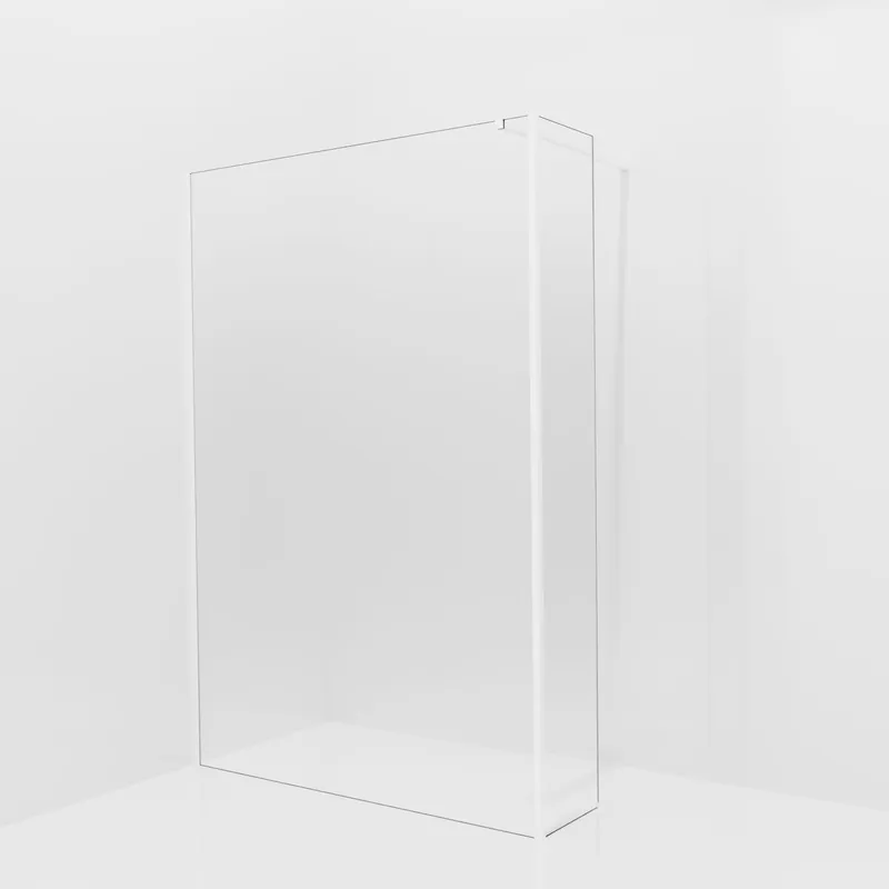 Balmani Modular douche à l‘italienne avec paroi latérale fixe 140 x 200 cm, Permafrost, avec coating, Profil Blanc mat