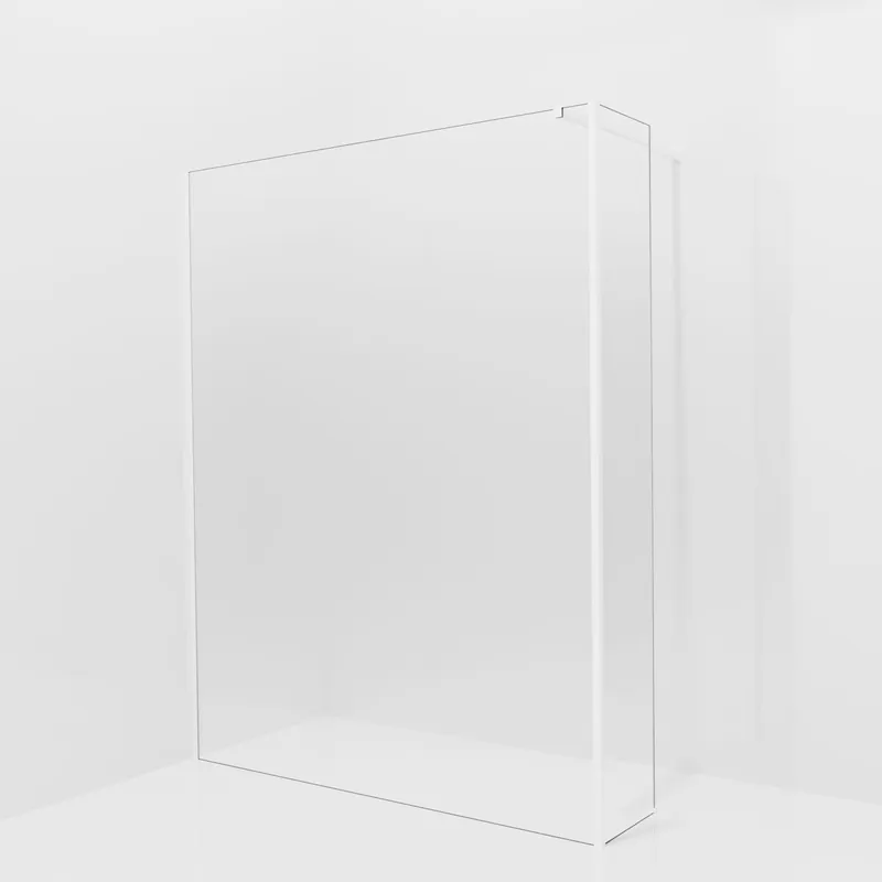 Balmani Modular douche à l‘italienne avec paroi latérale fixe 160 x 200 cm, Permafrost, avec coating, Profil Blanc mat