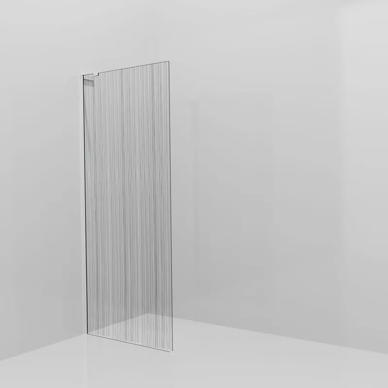 Balmani Modular douche à l‘italienne 90 x 200 cm, Mikado, avec coating, Profil Chrome brillant avec L-Shape