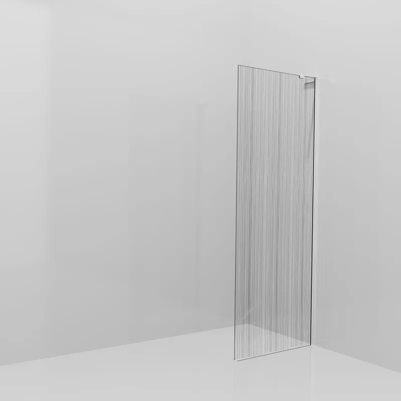 Balmani Modular douche à l‘italienne 80 x 200 cm, Mikado, avec coating, Profil Chrome brillant avec L-Shape
