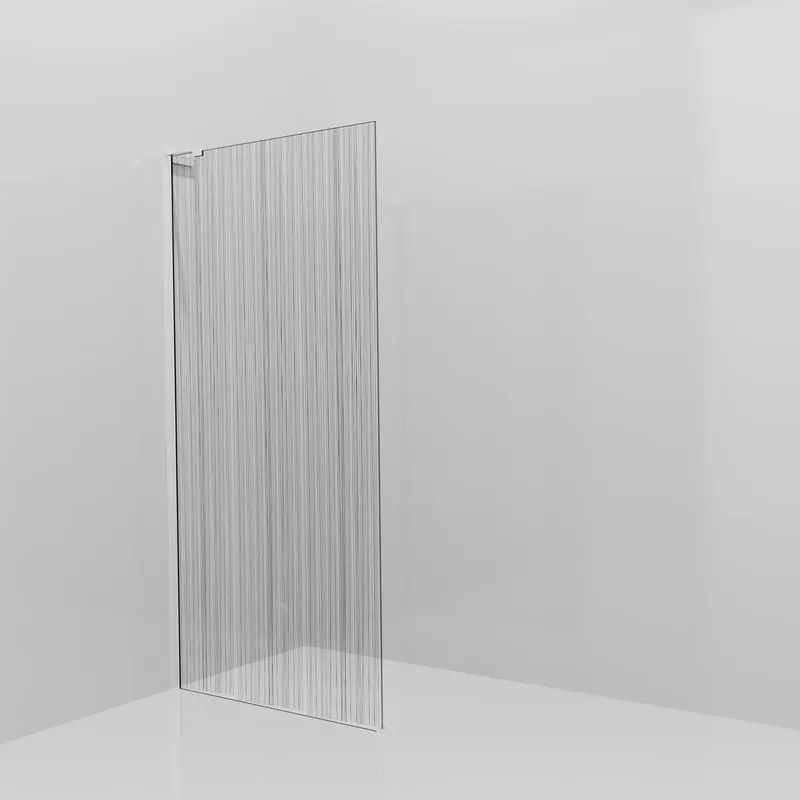 Balmani Modular douche à l‘italienne 100 x 200 cm, Mikado, avec coating, Profil Chrome brillant avec L-Shape