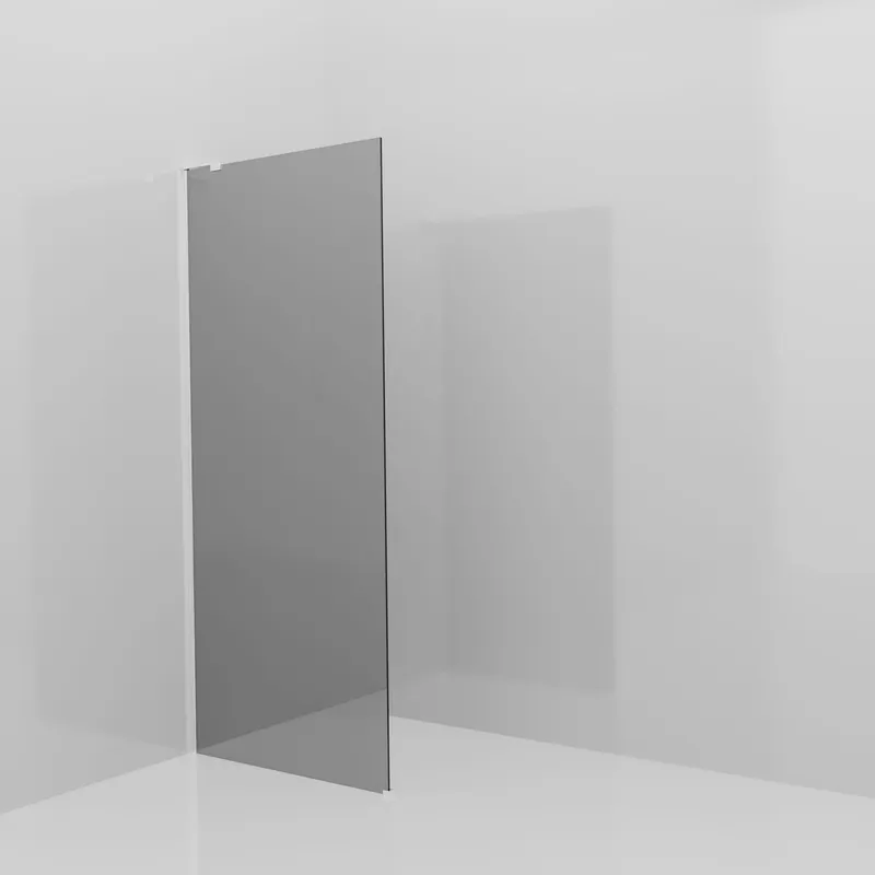 Balmani Modular douche à l‘italienne 90 x 200 cm, Miroir Reflex, avec coating, Profil Chrome brillant avec L-Shape