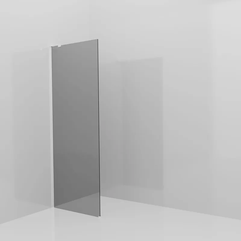 Balmani Modular douche à l‘italienne 80 x 200 cm, Miroir Reflex, avec coating, Profil Chrome brillant avec L-Shape