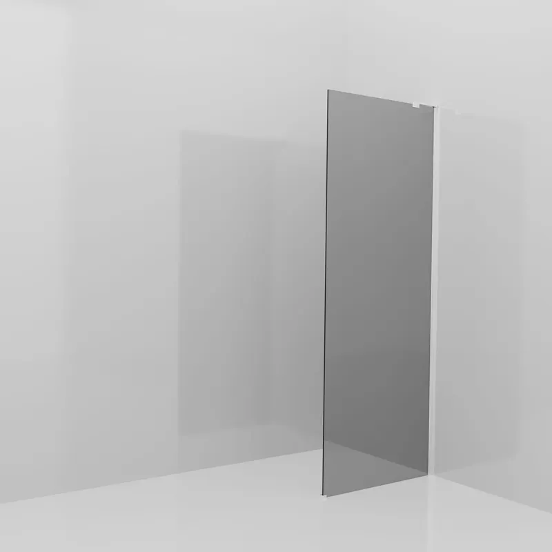 Balmani Modular douche à l‘italienne 80 x 200 cm, Miroir Reflex, avec coating, Profil Chrome brillant avec L-Shape