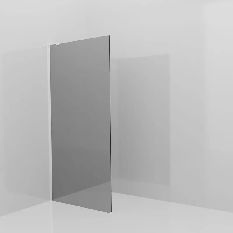 Balmani Modular douche à l‘italienne 100 x 200 cm, Miroir Reflex, avec coating, Profil Chrome brillant avec L-Shape
